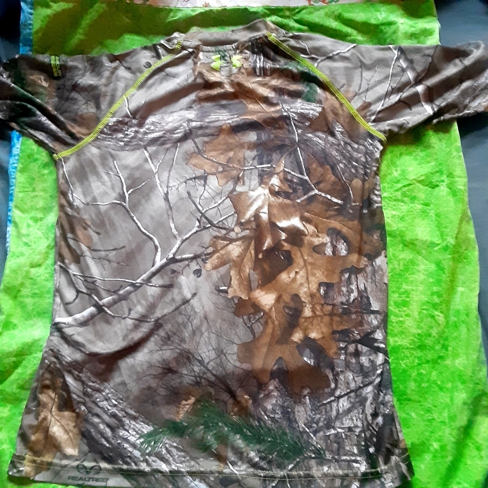 ⚡ Under Armour Boys Camo Top